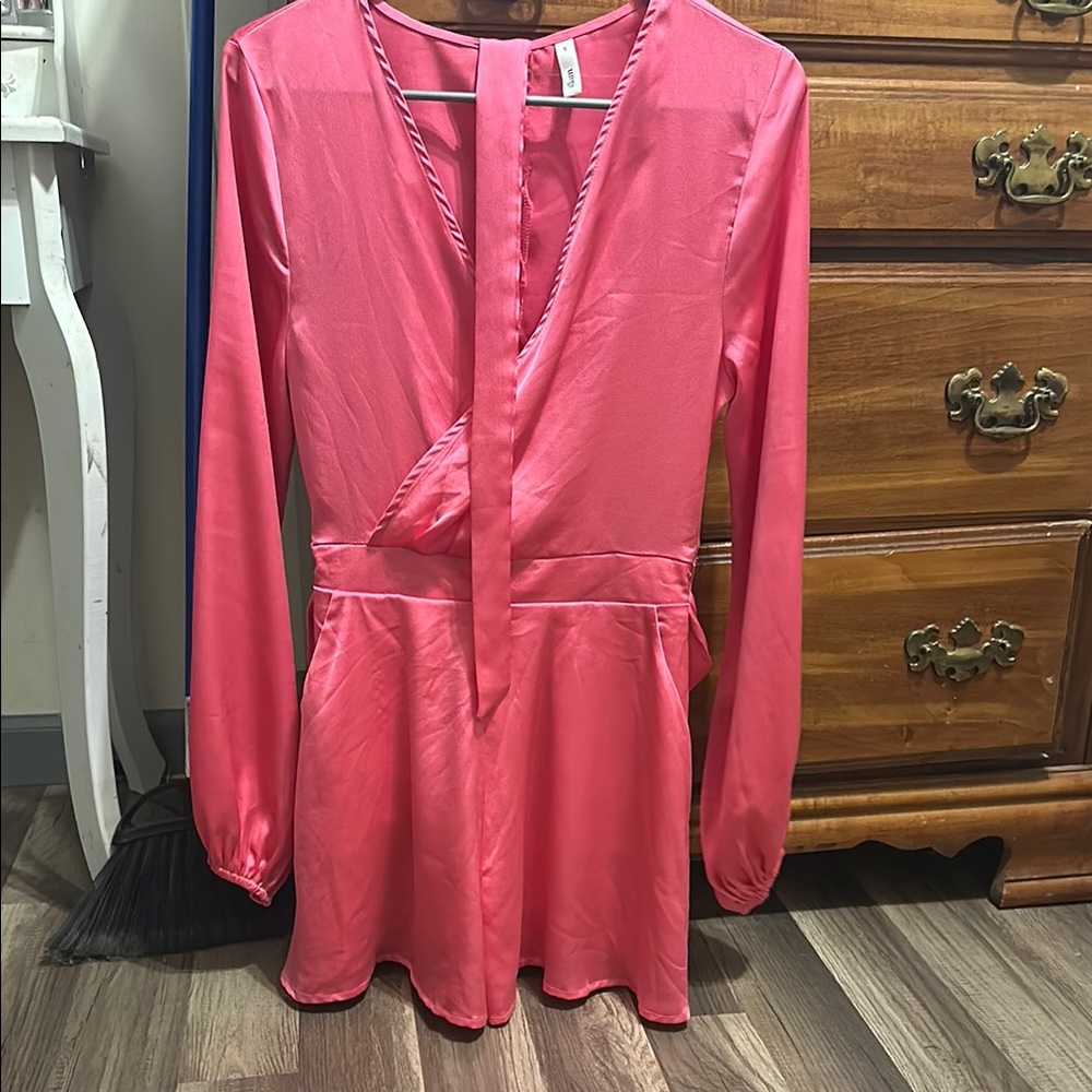 H&M Pink Long Sleeve Romper